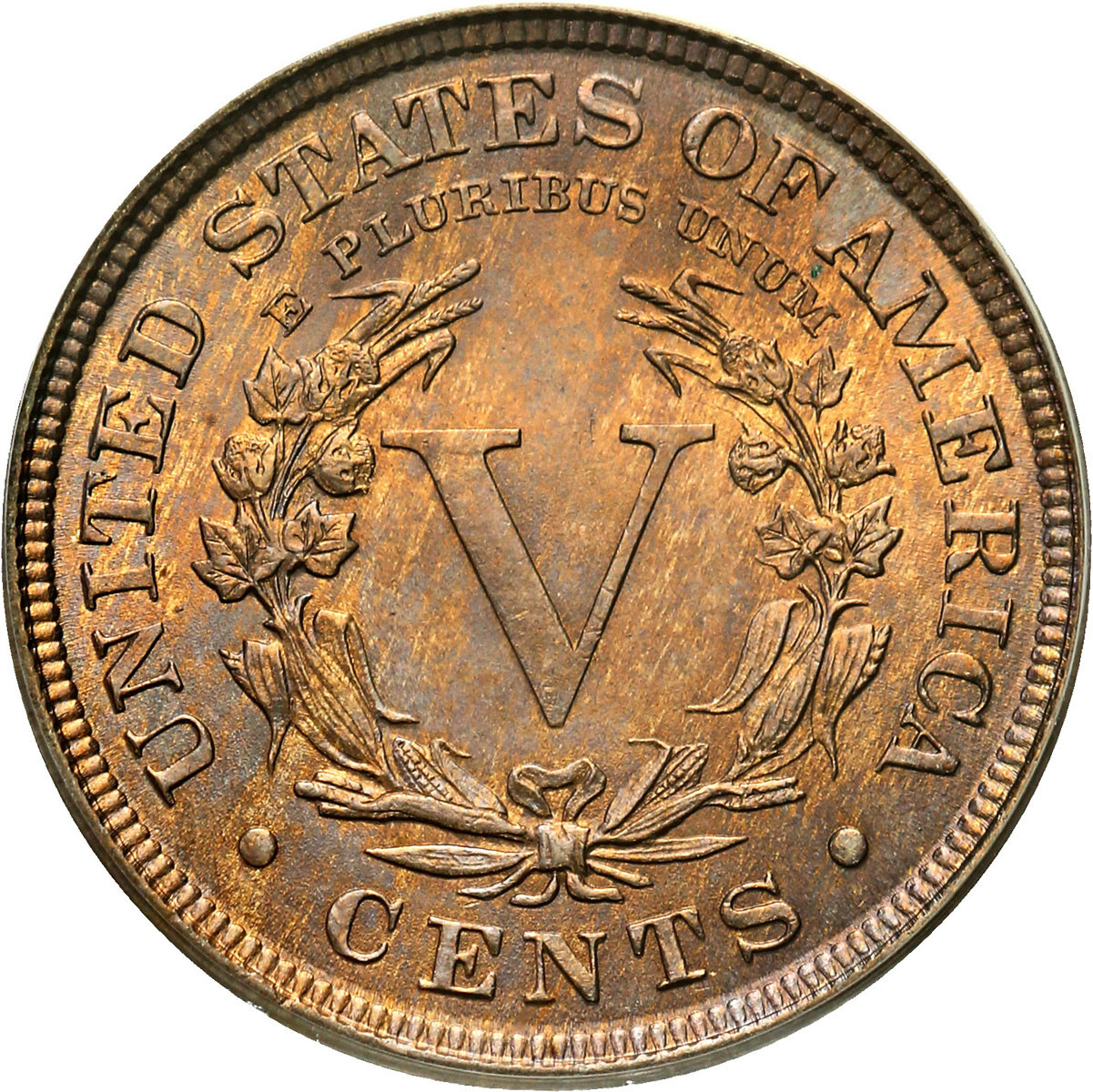 USA. 5 centów 1892 PCGS MS65 – PIĘKNE